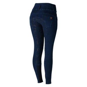 Horze Kacy Winter Denim Full Grip Breeches
